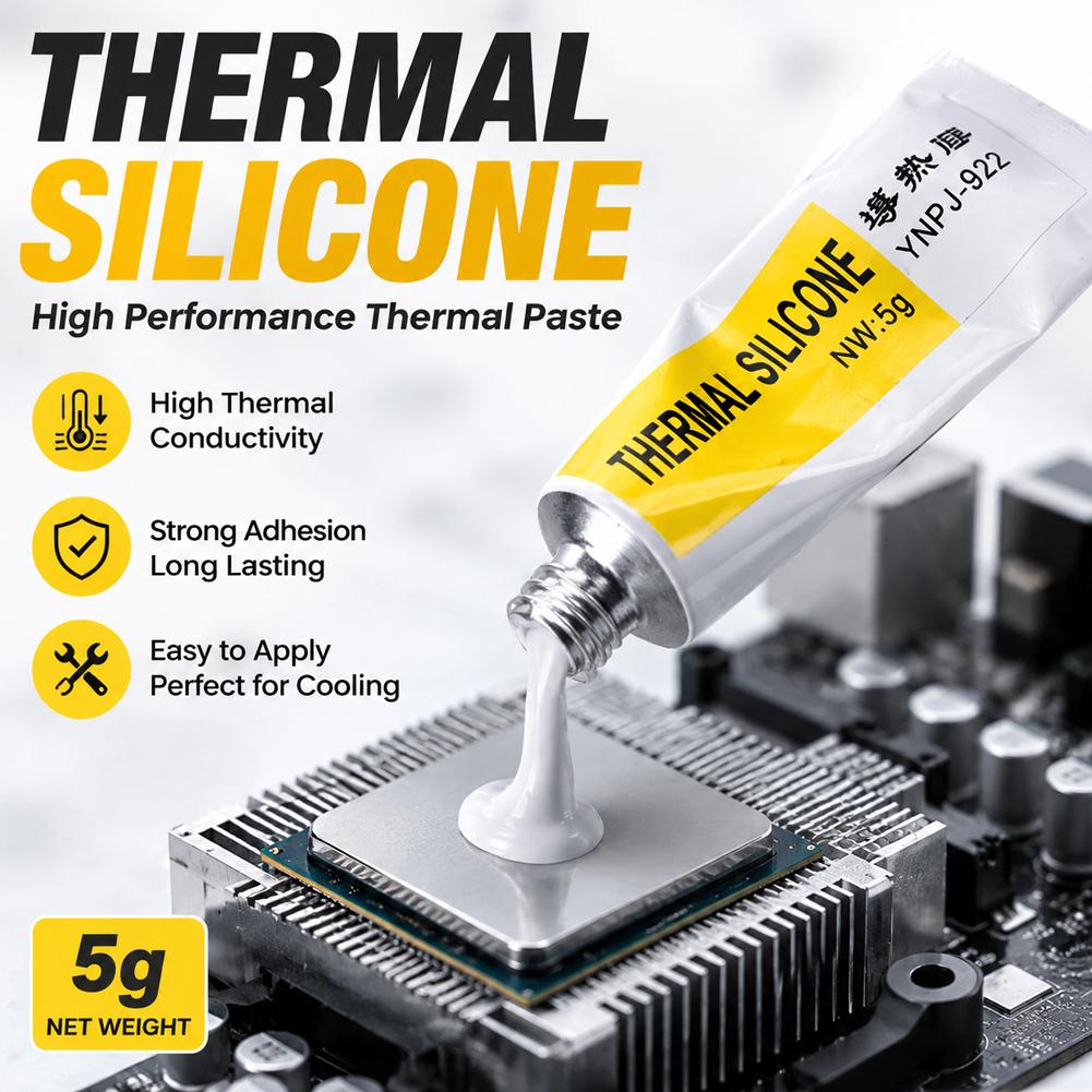 Thermal Silicone Adhesive Glue - Thermal Paste Cpu ulasan dan harga